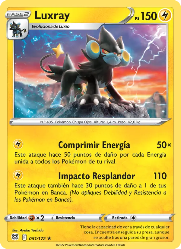 Luxray, Astros Brillantes No. 051