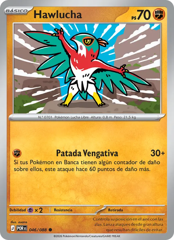 Hawlucha, Equilibrio Perfecto Nº 046