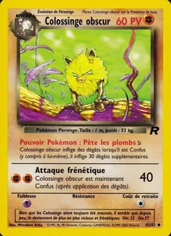 Colossinge obscur, Team Rocket Nº 43 Normal