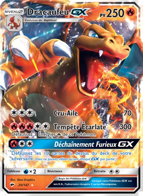 Dracaufeu GX, Ombres Ardentes Nº 20