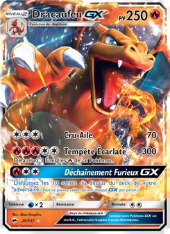 Dracaufeu GX, Ombres Ardentes No. 20 Holo