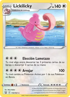 Lickilicky, Estilos de Combate No. 114 Normal