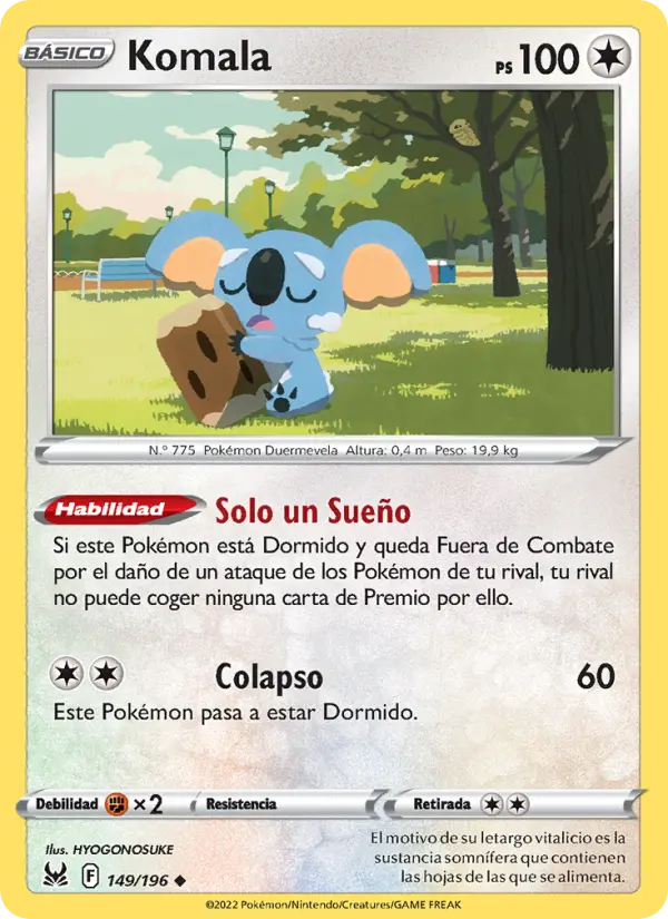 Komala, Origen Perdido No. 149