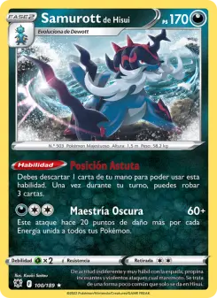 Samurott de Hisui, Resplandor Astral No. 100 Holo