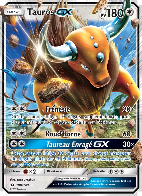 Tauros GX, Soleil et Lune Nº 100
