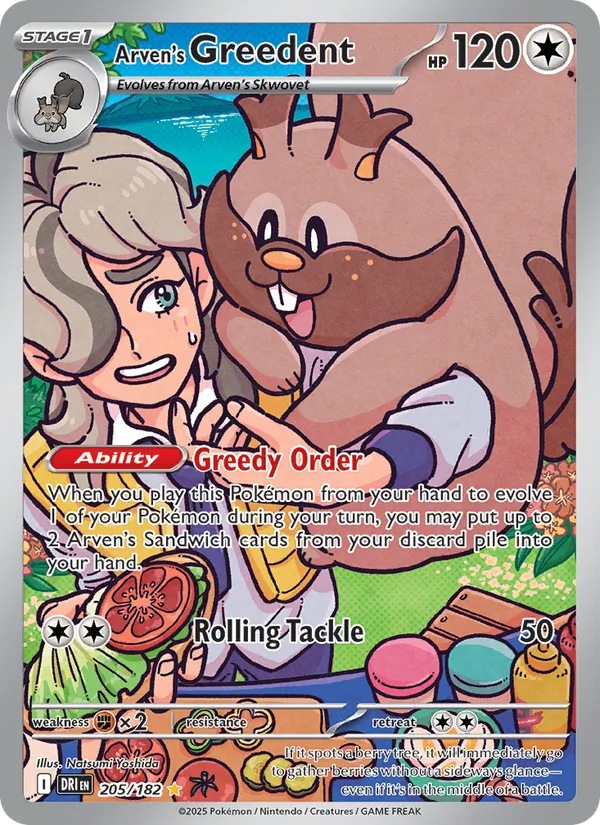 Arven's Greedent, Destined Rivals No. 205