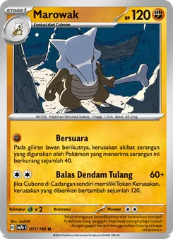 Marowak, Bimbingan Rasi Nº 071 Normal
