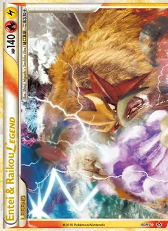 Entei & Raikou LEGEND, Unleashed Nº 90 Holo