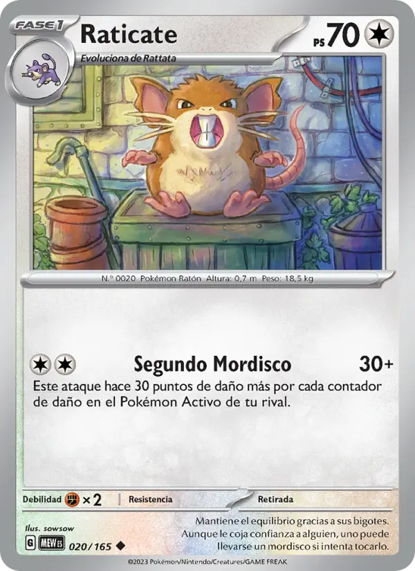 Raticate, 151 No. 020