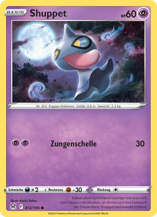 Shuppet, Verlorener Ursprung No. 072