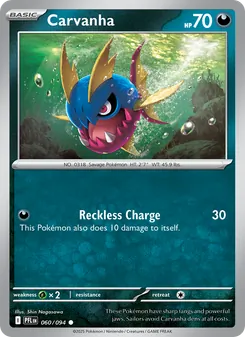 Carvanha, Phantasmal Flames Nº 060 Normal