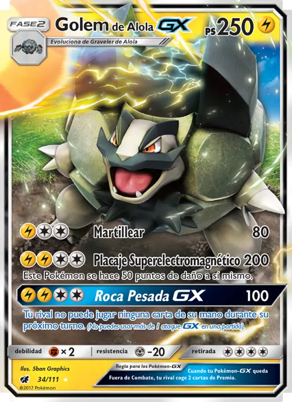 Golem de Alola GX, Invasión Carmesí Nº 34