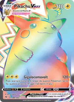 Pikachu VMAX, Voltaggio Sfolgorante No. 188 Holo