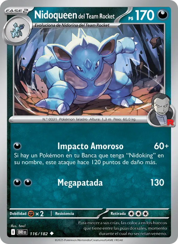 Nidoqueen del Team Rocket, Rivales Predestinados Nº 116