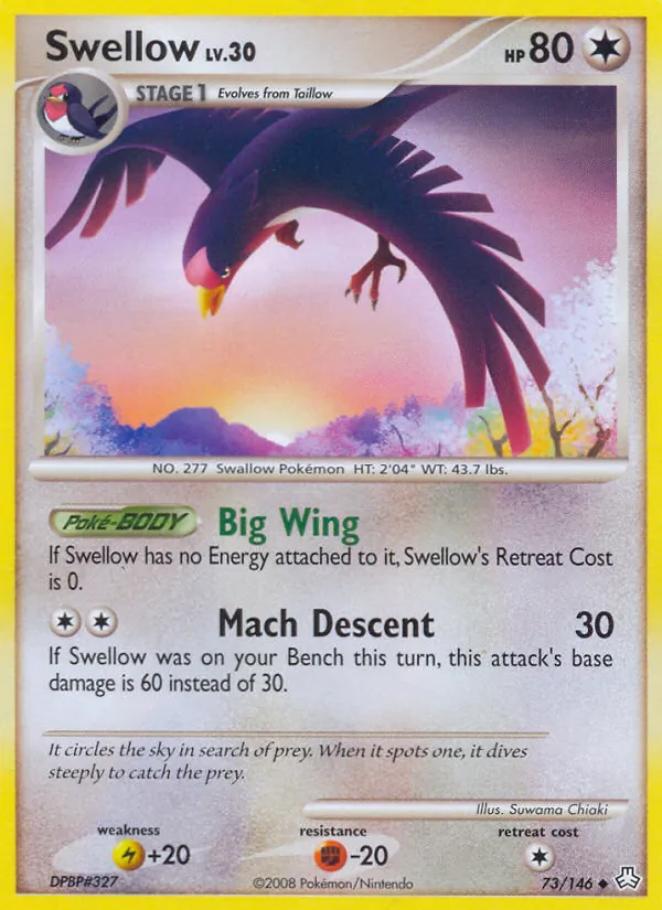 Swellow, Legends Awakened Nº 73