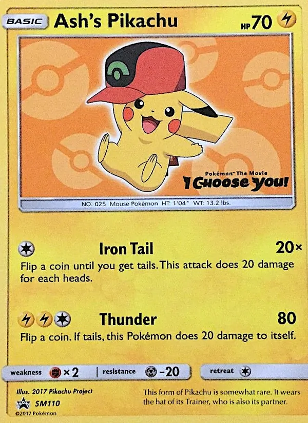 Ash's Pikachu, SM Black Star Promos No. SM110