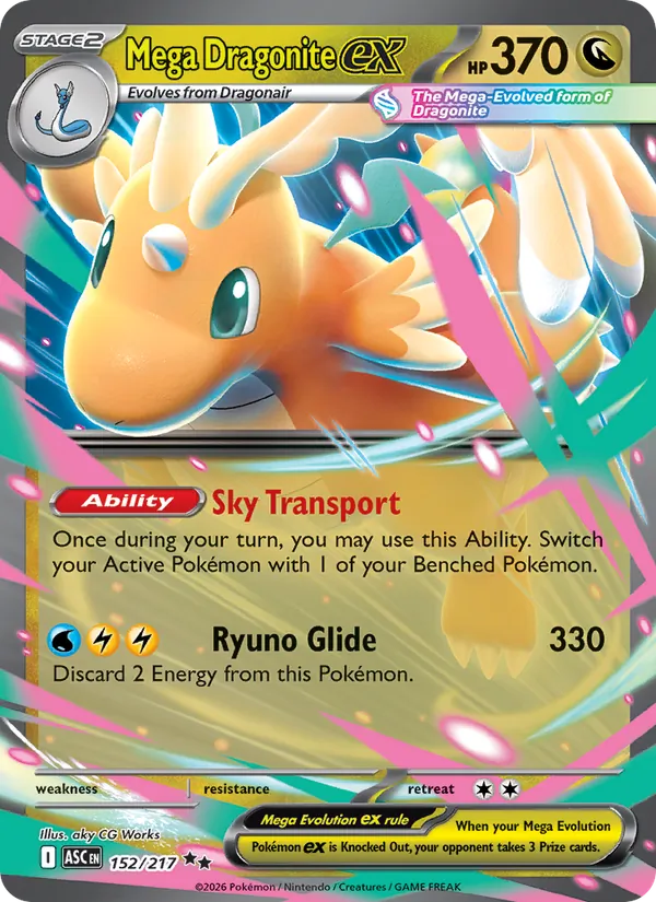 Mega Dragonite ex, Ascended Heroes Nº 152
