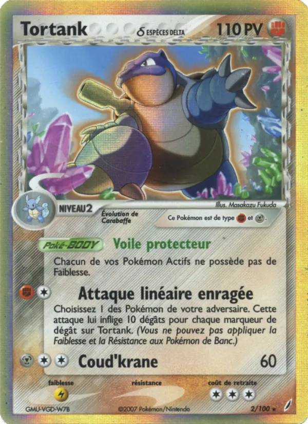 Tortank δ, EX Gardiens de Cristal Nº 2