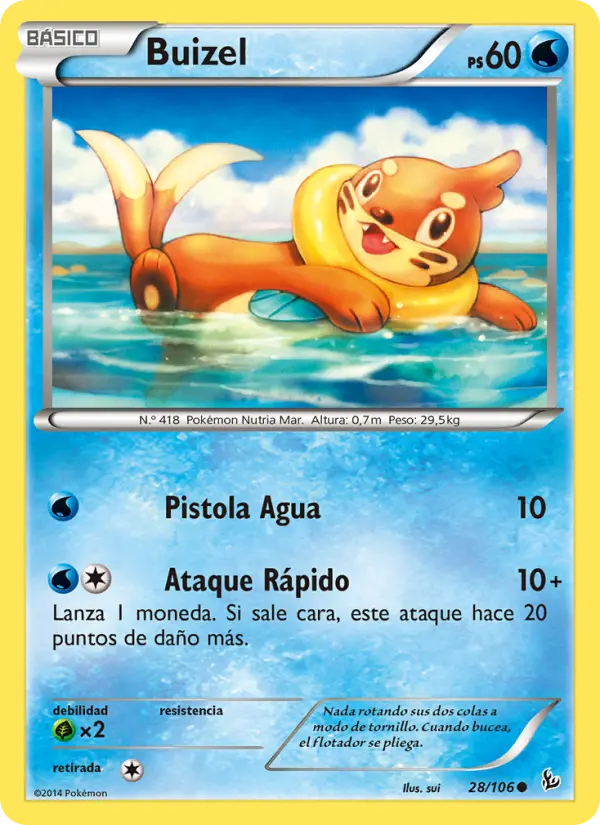 Buizel, Destellos de Fuego No. 28