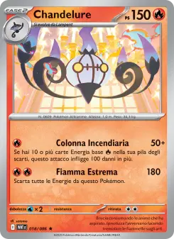 Chandelure, Fuoco Bianco Nº 018 Holo