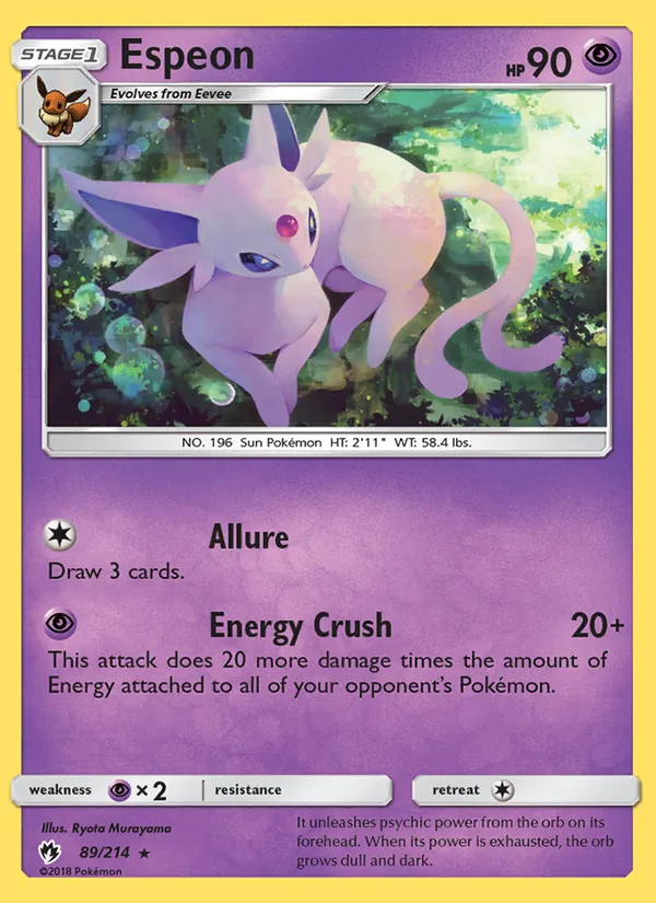 Espeon, Lost Thunder No. 89