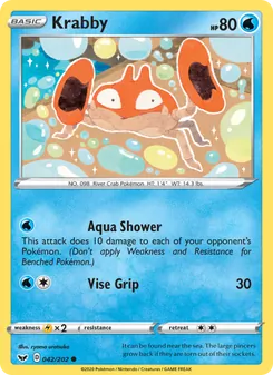 Krabby, Sword & Shield No. 42 Normal