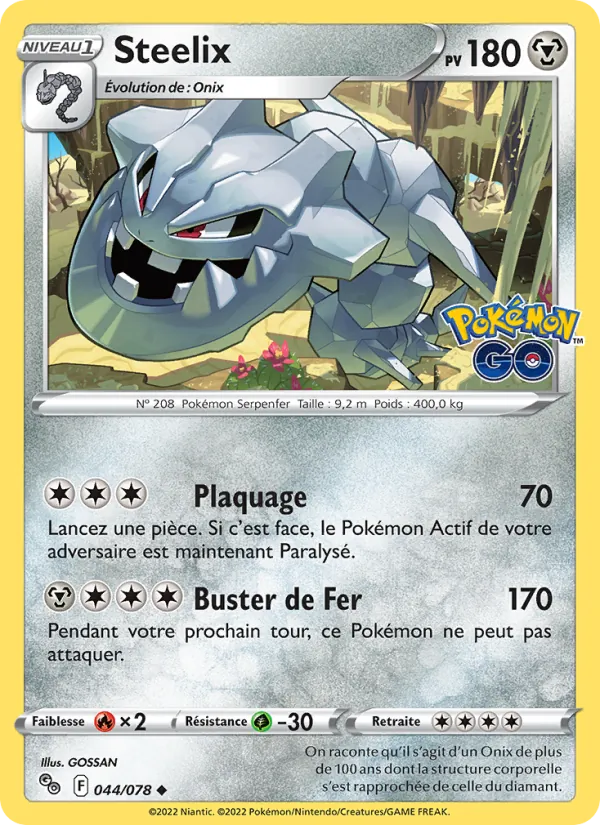 Steelix, Pokémon GO Nº 044