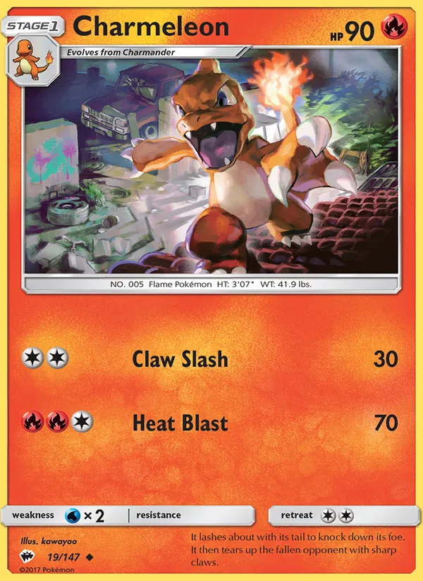 Charmeleon, Burning Shadows No. 19