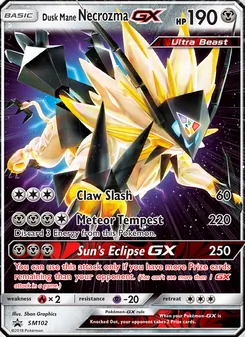 Dusk Mane Necrozma GX, SM Black Star Promos No. SM102 Normal