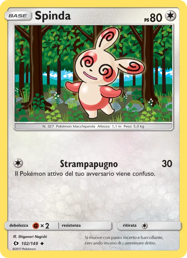 Spinda, Sole e Luna No. 102