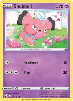 Snubbull, Fusion Strike Nº 115 Normal
