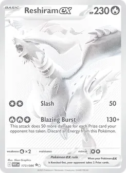 Reshiram ex, White Flare No. 173 Holo