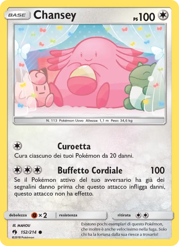 Chansey, Tuoni Perduti No. 152