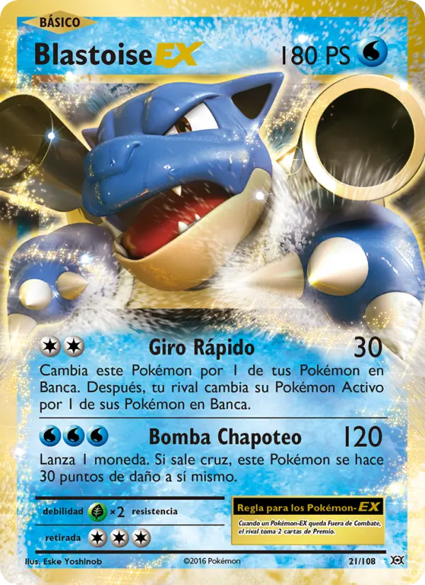Blastoise EX, Evoluciones No. 21