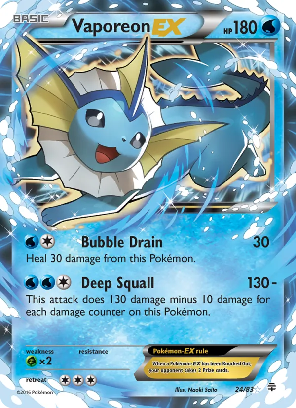 Vaporeon EX, Generations No. 24