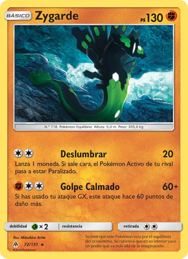 Zygarde, Luz Prohibida No. 72