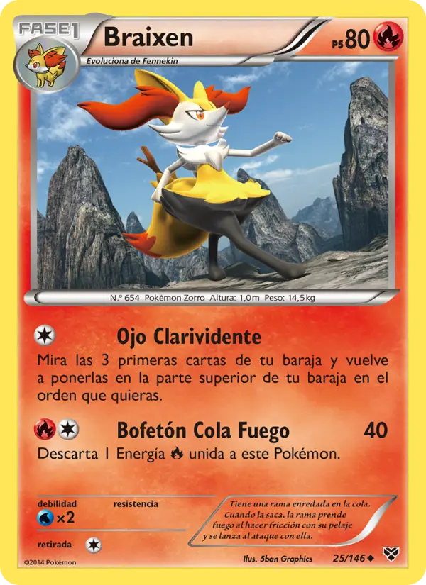 Braixen, XY No. 25