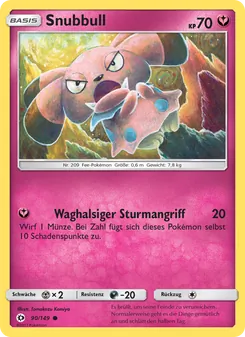 Snubbull, Sonne & Mond No. 90 Normal