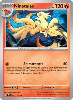 Ninetales, Scintille Folgoranti No. 017 Normal