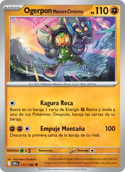 Ogerpon Máscara Cimiento, Rivales Predestinados Nº 111 Normal