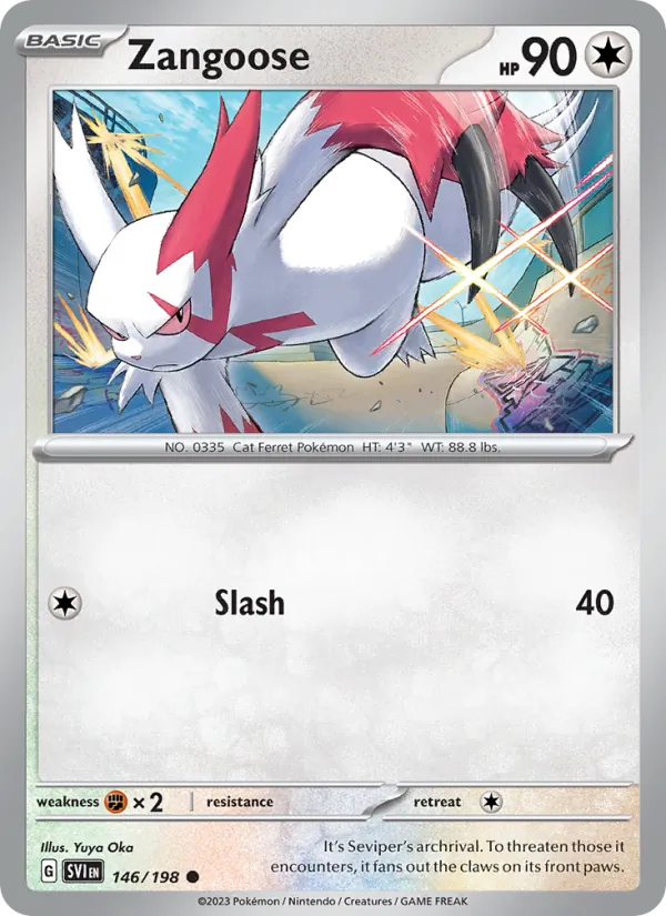 Zangoose, Scarlet & Violet Nº 146