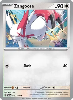 Zangoose, Scarlet & Violet No. 146 Normal