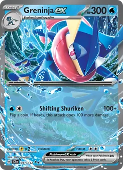 Greninja ex, Stellar Crown Nº 041 Holo
