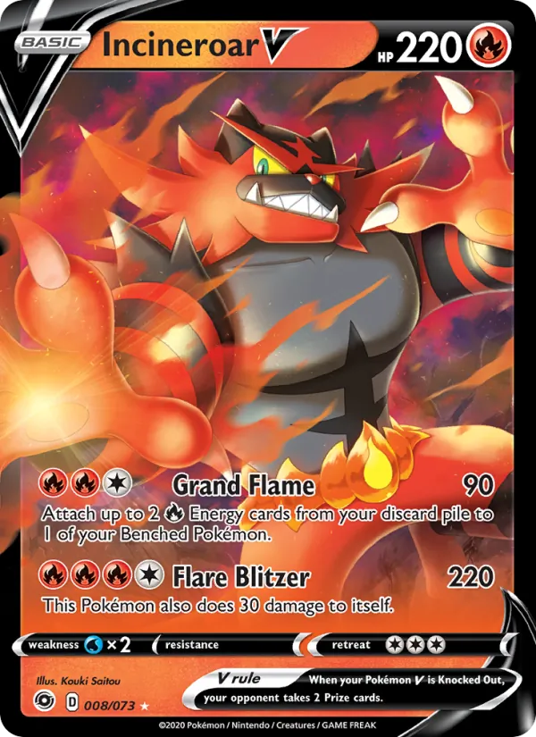 Incineroar V, Champion's Path No. 8