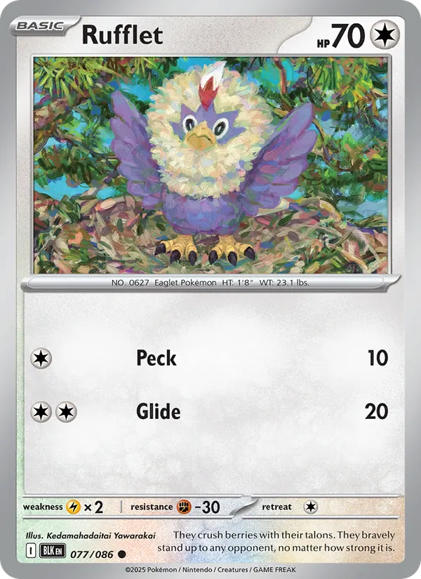 Rufflet, Black Bolt No. 077