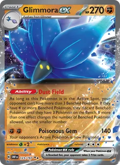 Glimmora ex, Obsidian Flames No. 123 Holo