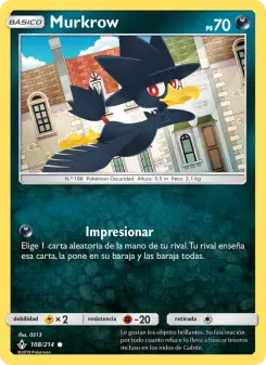 Murkrow, Vínculos Indestructibles No. 108 Normal
