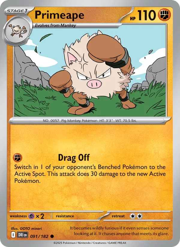 Primeape, Destined Rivals Nº 091