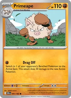Primeape, Destined Rivals Nº 091 Normal