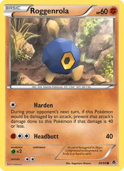 Roggenrola, Emerging Powers Nº 49 Normal